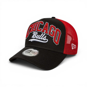 Bulls Black and Red Trucker