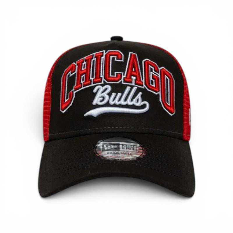 Bulls Black and Red Trucker
