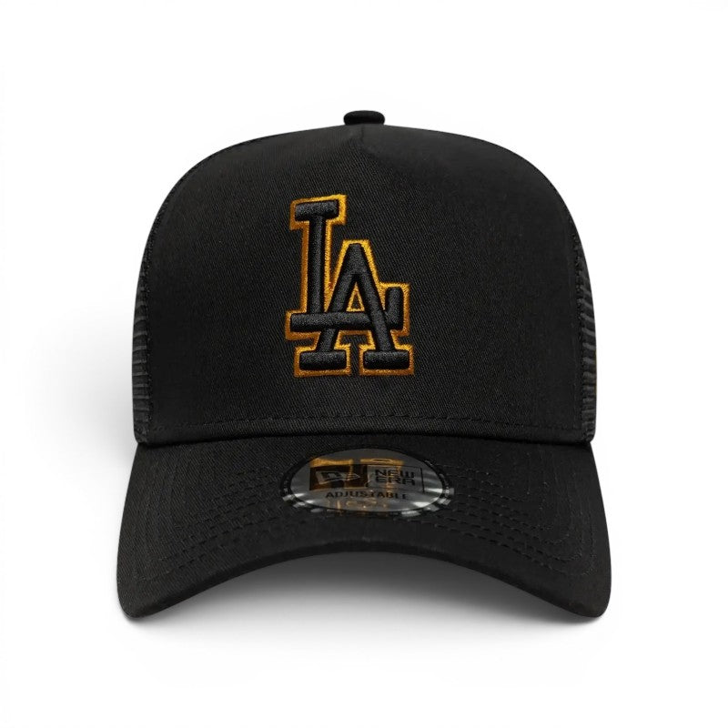 Outline Dodgers Trucker Black