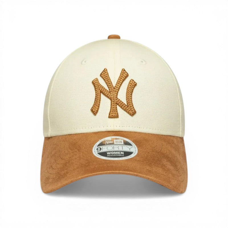 Suede Women Fit Yankees Beige
